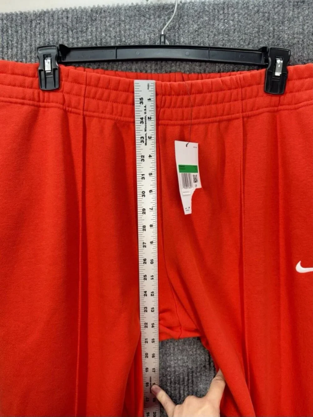 Nike Essential Fleece Sweatpants Womens XL Chile Red Tech Jogger Pants BV4089 - Picture 8 of 10